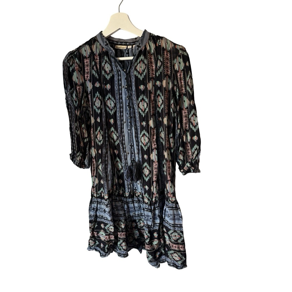 Anthropologie Holding Horses‎ Dress Womens XSP Boho Aztec Southwest Popover